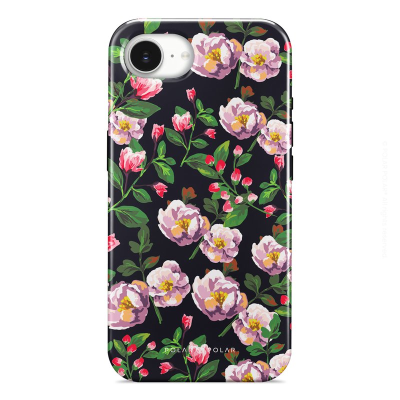 紫色山茶花 iPhone 17/16/15/14/13 MagSafe 手机壳 - 手机壳/手机套 - 塑料 蓝色