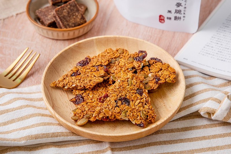 午后小食光-黑糖纯燕麦脆饼-减糖无面粉配方(200g) - 谷物麦片 - 新鲜食材 