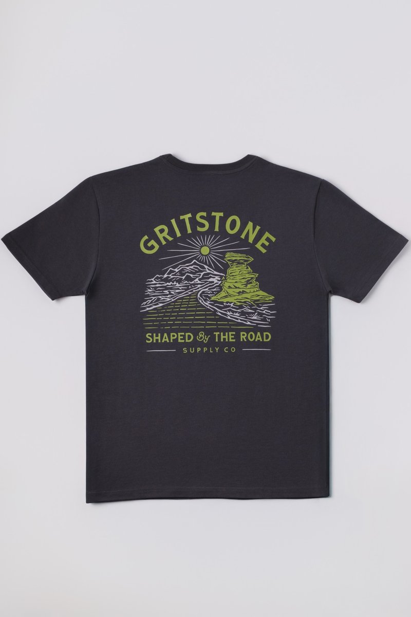 GRITSTONE砺石_SHAPRED 短T 灰色 Tshirt Tee 短袖 纯棉 户外 - 男装上衣/T 恤 - 棉．麻 灰色