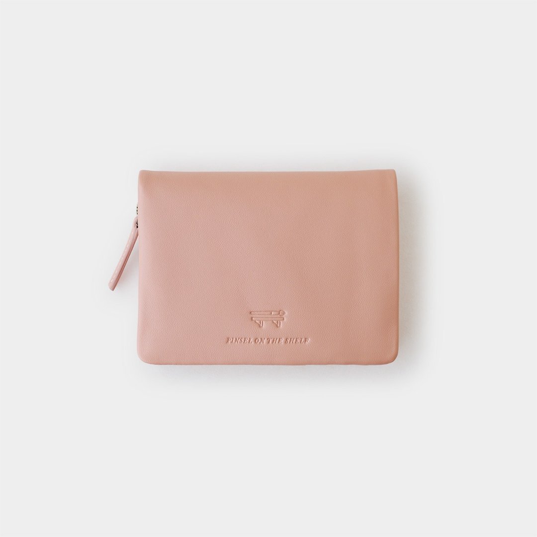 pinsel wallet：粉嫩蜜桃色 - 皮夹/钱包 - 真皮 