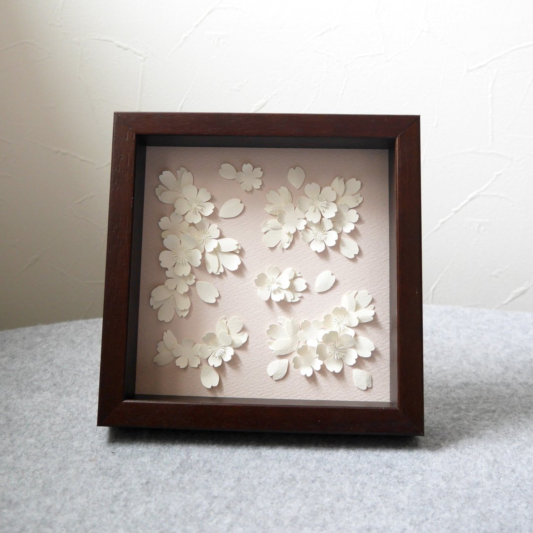 Cherry paper art frame - 画框/相框 - 纸 粉红色