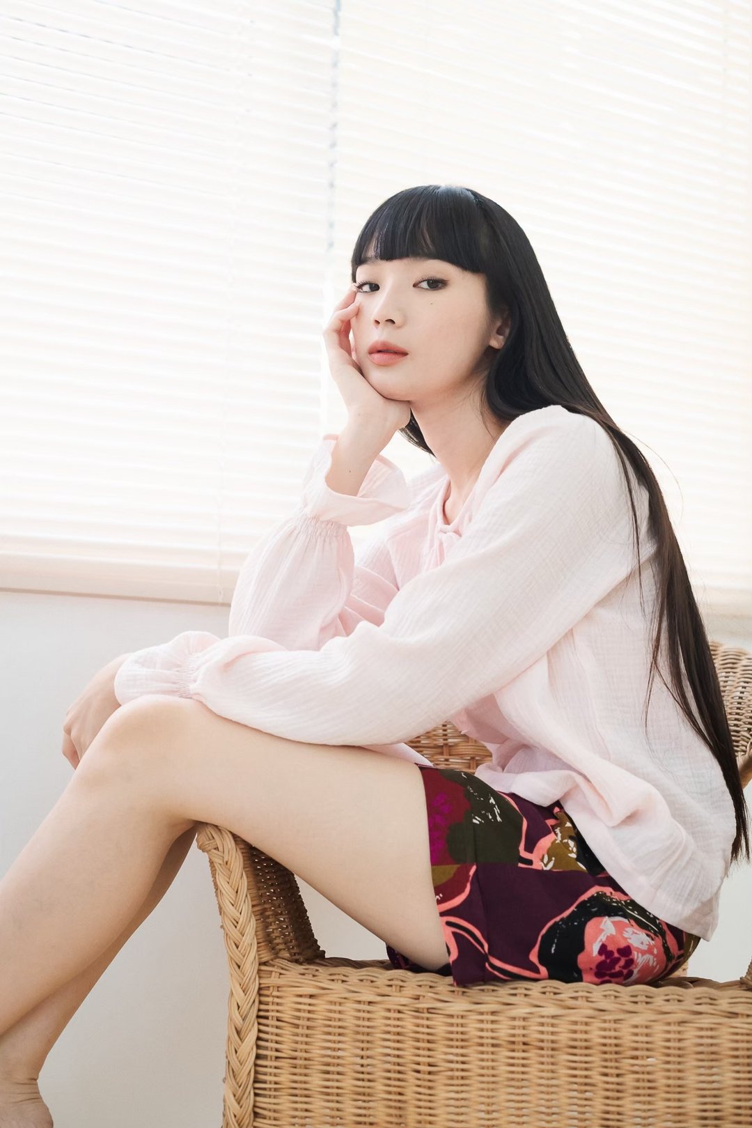 BIRUCHU FLUFFY TOP - Pink (Organic Cotton) - 女装上衣 - 棉 粉红色
