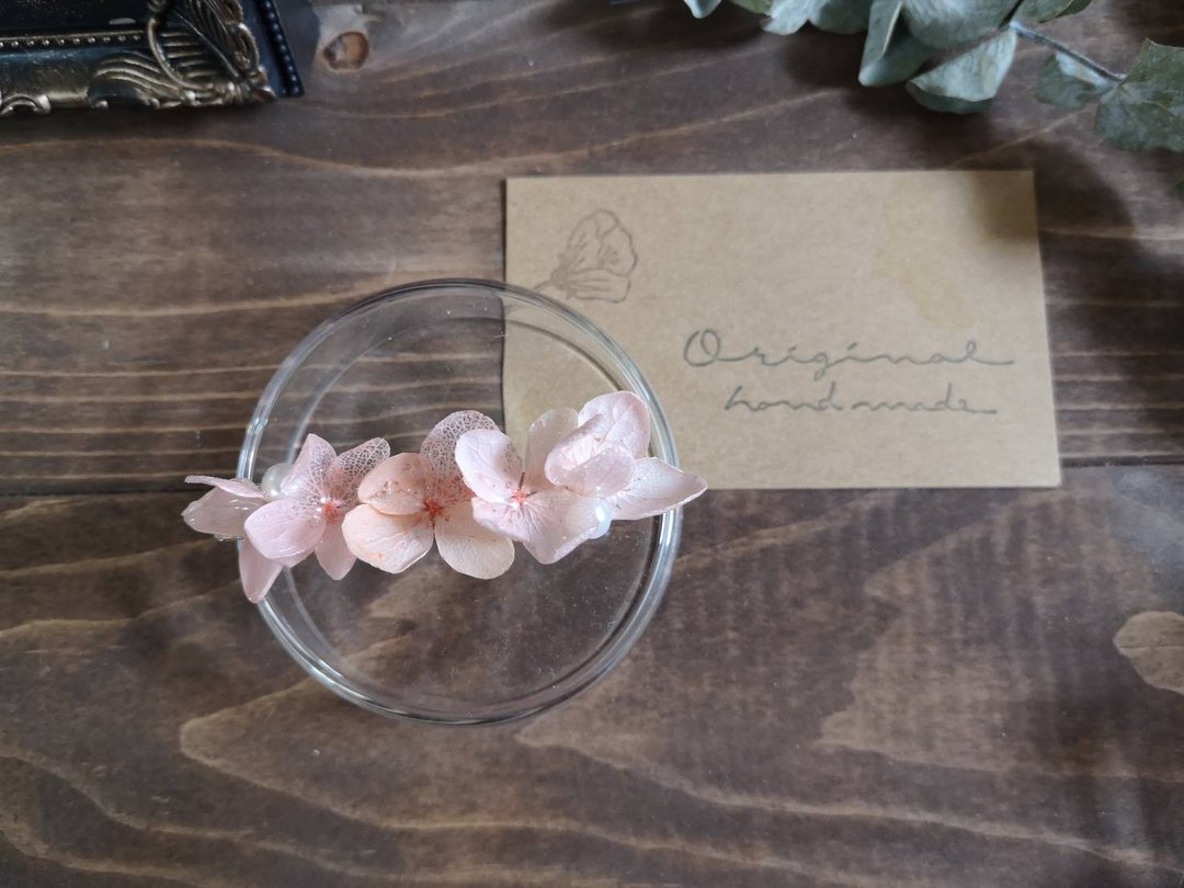Valletta / Hair ornament / Small size / sakura pink / Flower field frills - 婴儿帽/发带 - 植物．花 粉红色