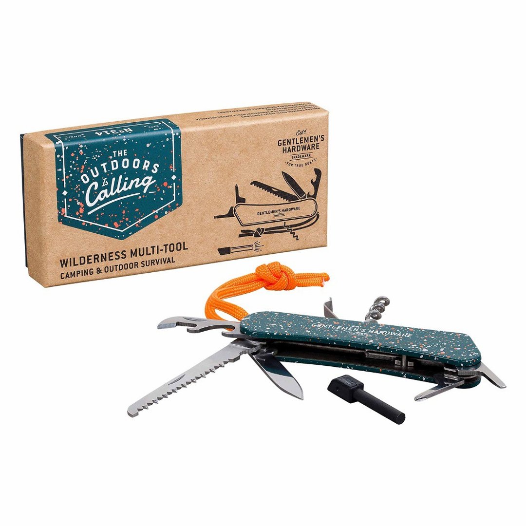 【Gentlemen's Hardware】丛林户外随身多功能工具-迷彩丛林绿 - 露营用品 - 不锈钢 绿色