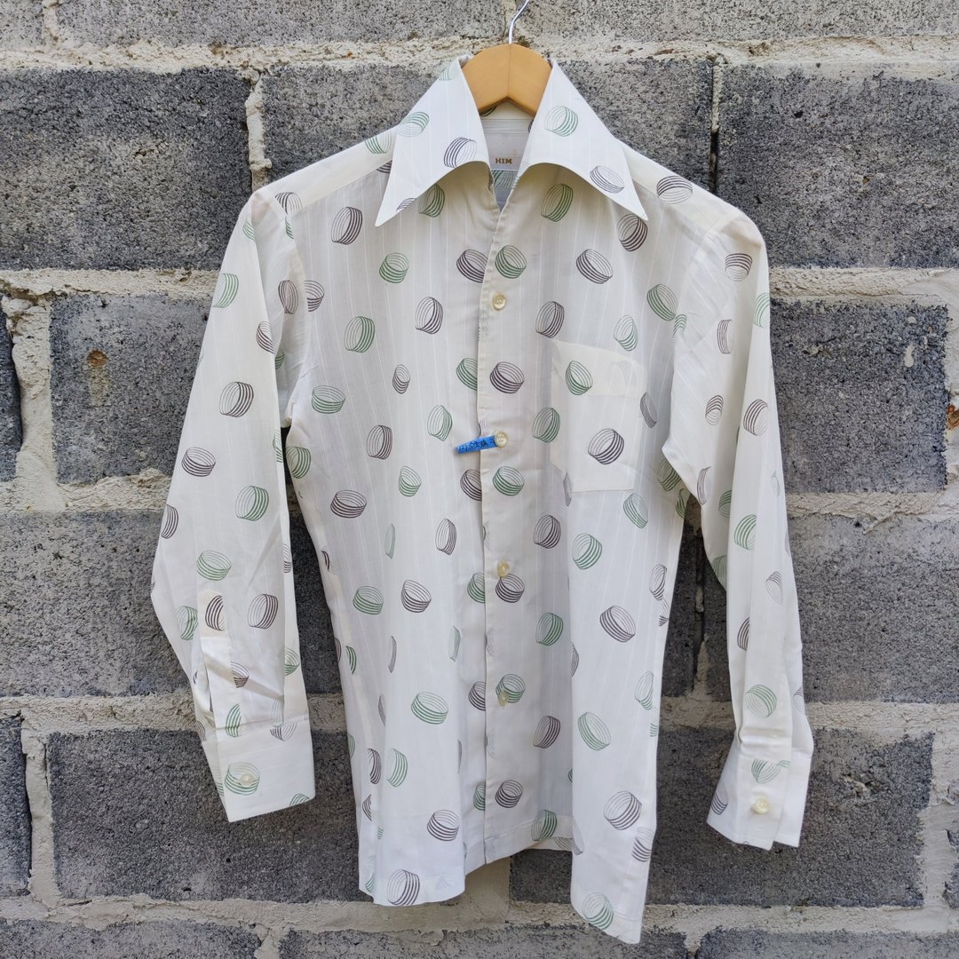 日牌 Ve’s Wear 绅士圆点印花衬衫 - 男装衬衫 - 棉 白色