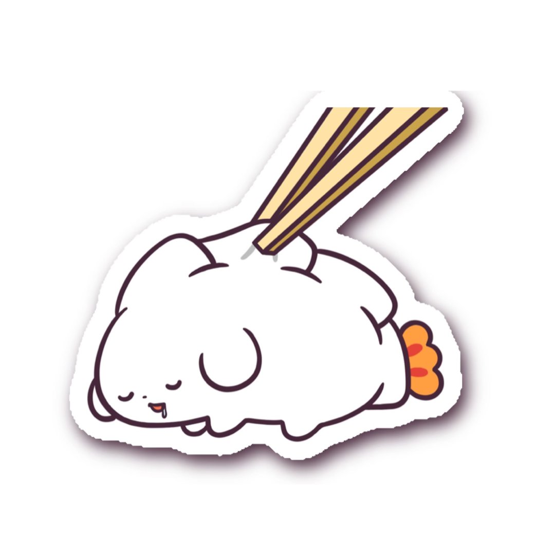 贴纸【夹心虾饺子小精灵】 - 贴纸 - 其他材质 