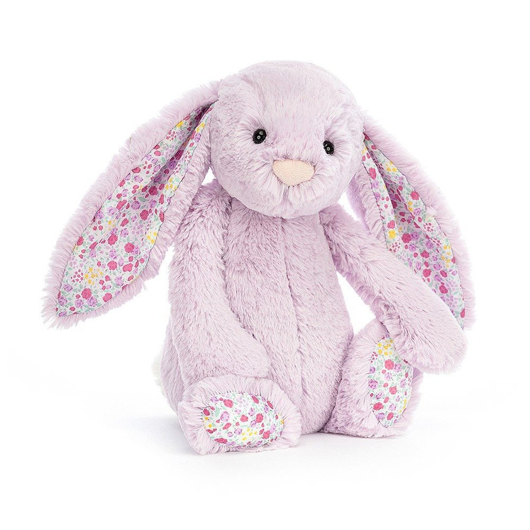 Blossom Jasmine Bunny 紫茉莉碎花兔 31cm - 玩偶/公仔 - 聚酯纤维 紫色