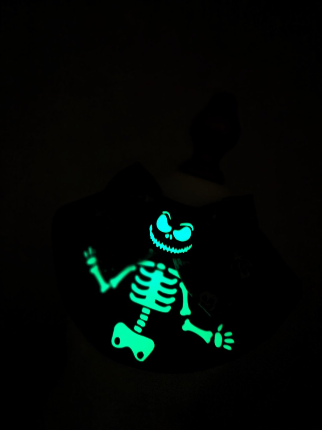 优先订 万圣节 Halloween Skeleton 夜光 Glow Luminous 宠物颈饰 - 衣/帽 - 棉 黑色