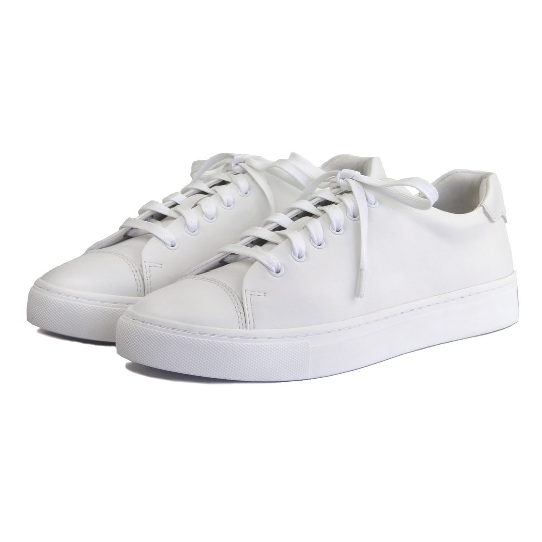 Mirako X Sweet Villians W1072 White Leather Sneaker - 女款休闲鞋 - 真皮 