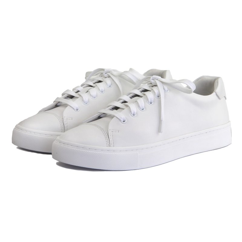 Mirako X Sweet Villians W1072 White Leather Sneaker - 女款休闲鞋 - 真皮 