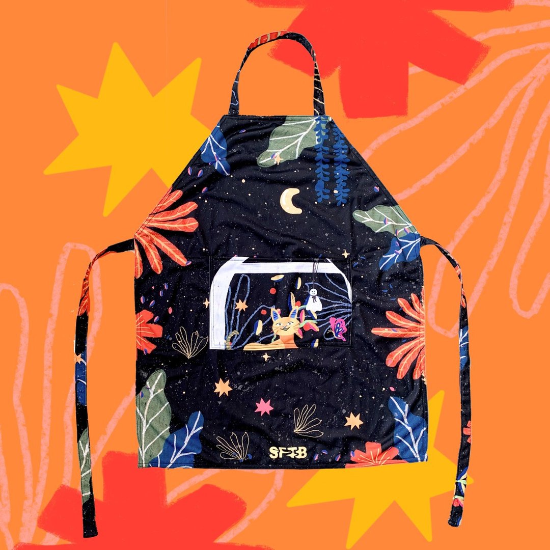 Skywatching Apron - 围裙 - 聚酯纤维 黑色
