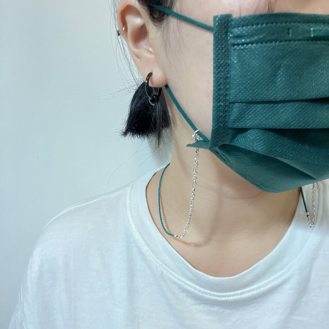 口罩链+眼镜链+项链+手链=一条四功能 - 项链 - 纯银 