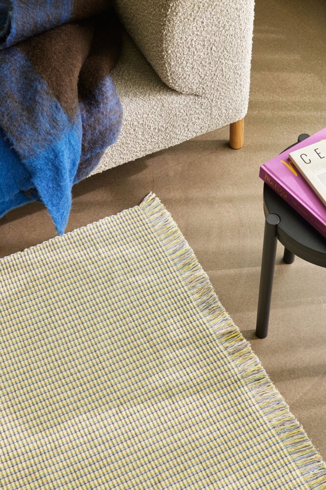预购【701903】沙色系错综编织地毯 - 地垫/地毯 - 其他材质 黄色