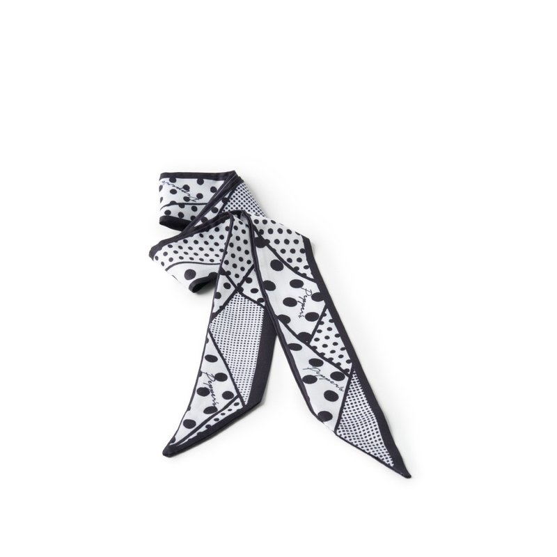 WISH 几何印花长丝巾 - 浅米杏/樱花粉/海军蓝/橄榄绿/简约黑 - 其他 - 其他材质 多色