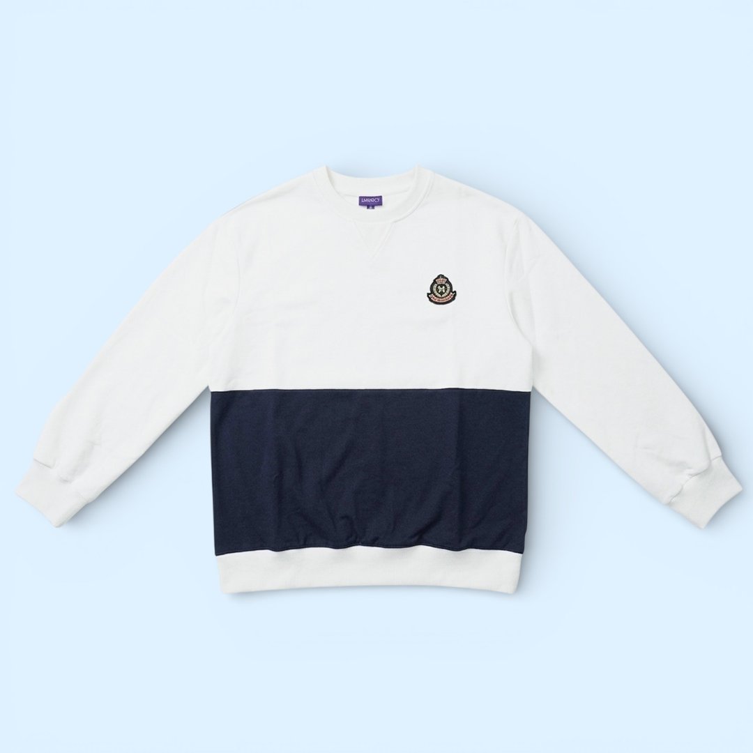 Brest Sweatshirt (1-French Blue) | Hooman (Adult/Kids) - 中性连帽卫衣/T 恤 - 棉 蓝色