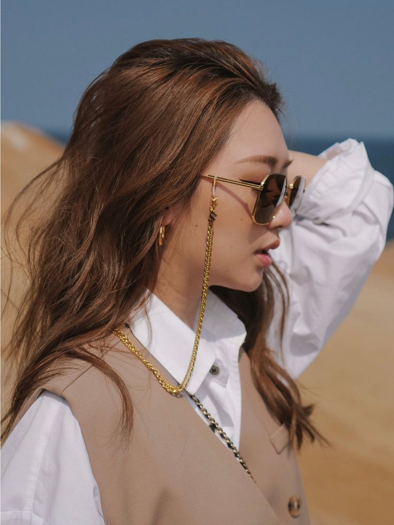 澳洲Sunny Cords 24k金双层设计-Samantha L. 帽链|眼镜链|口罩链 - 长链 - 其他金属 