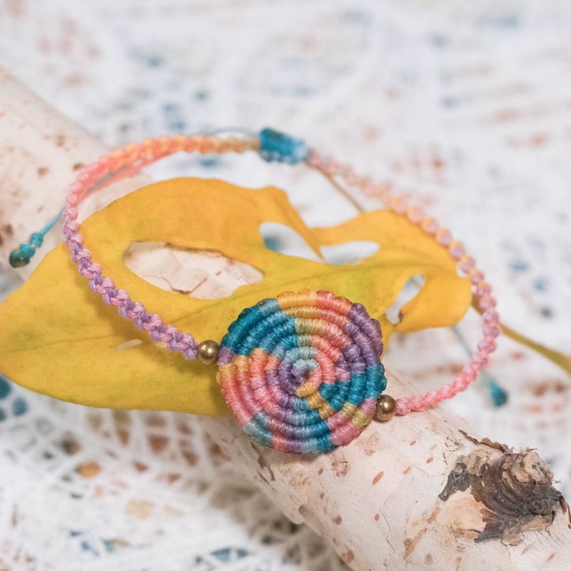 == 混色编织手环==【棒棒circle】 - 手链/手环 - 蜡 