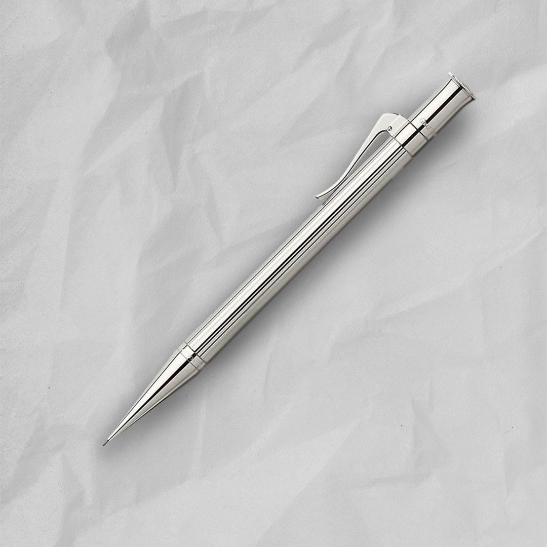 【Graf von Faber-Castell】经典系列镀白金0.7MM自动铅笔 - 铅笔/自动铅笔 - 其他金属 银色