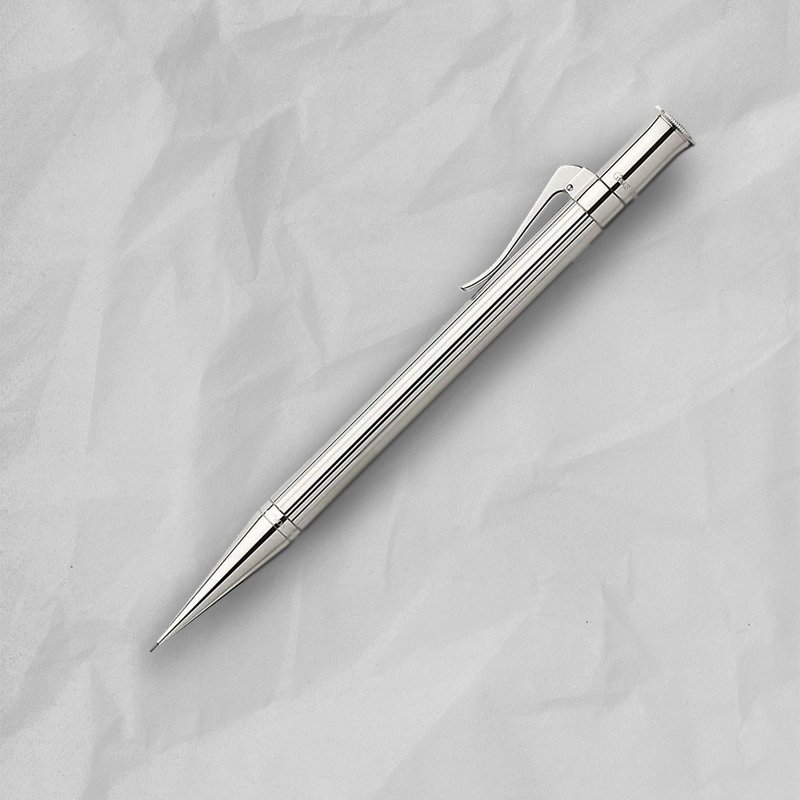 【Graf von Faber-Castell】经典系列镀白金0.7MM自动铅笔 - 铅笔/自动铅笔 - 其他金属 银色