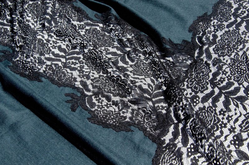 喀什米尔Cashmere/针织围巾/纯羊毛围巾 手织围巾 编织围巾-蕾丝 - 围巾/披肩 - 羊毛 蓝色