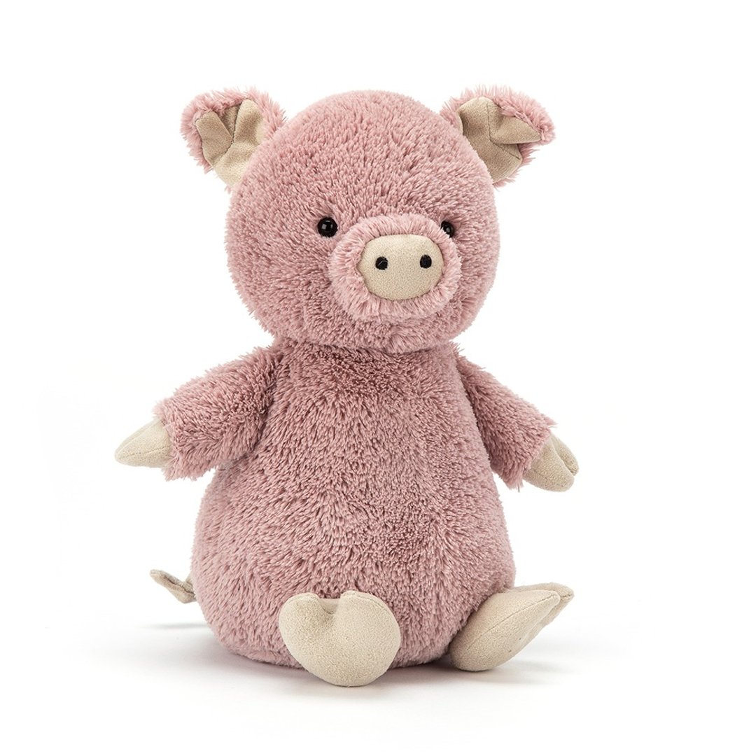 Jellycat Peanut Pig 约23厘米 - 玩偶/公仔 - 聚酯纤维 粉红色