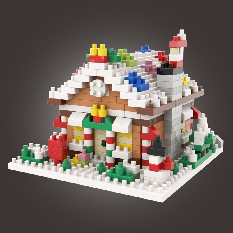 Archbrick 圣诞节冬日糖果屋微积木 Nanoblock - 摆饰 - 塑料 多色