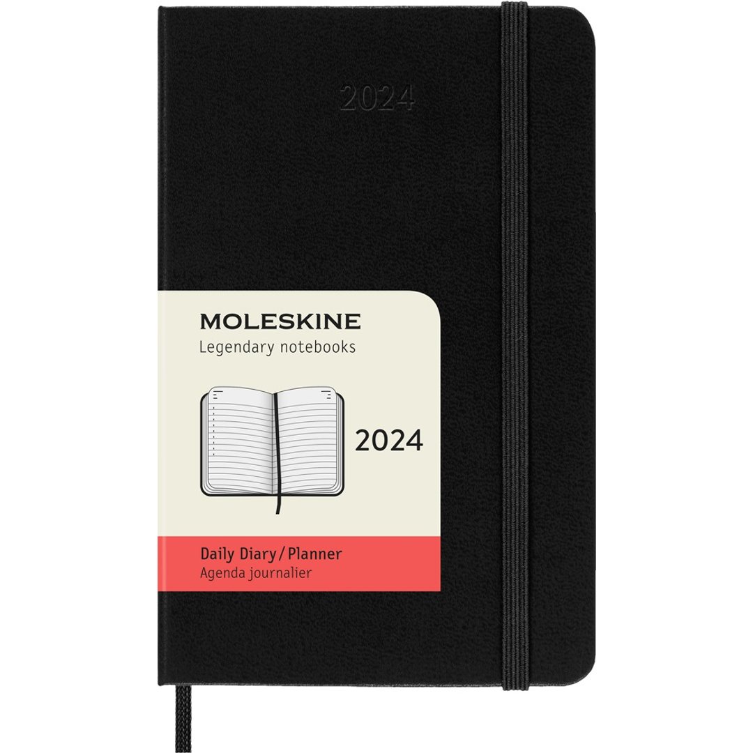 _勿上架_MOLESKINE 2024 日记手帐 12M 硬壳 口袋型 黑 烫金服务 - 笔记本/手帐 - 纸 黑色