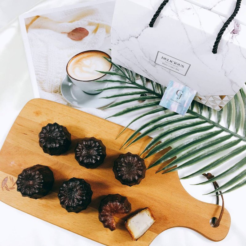 芋芋露露 经典再现  可丽露 6入 芋4 黄2 客订Ed 宅配 - 蛋糕/甜点 - 新鲜食材 咖啡色