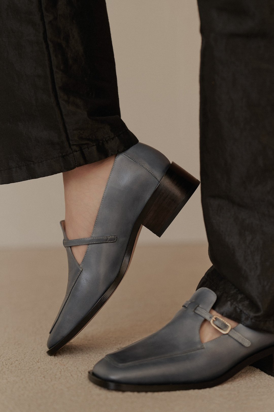 Sample Sale Re 35 T-Bar loafer - 玛莉珍鞋 - 真皮 多色