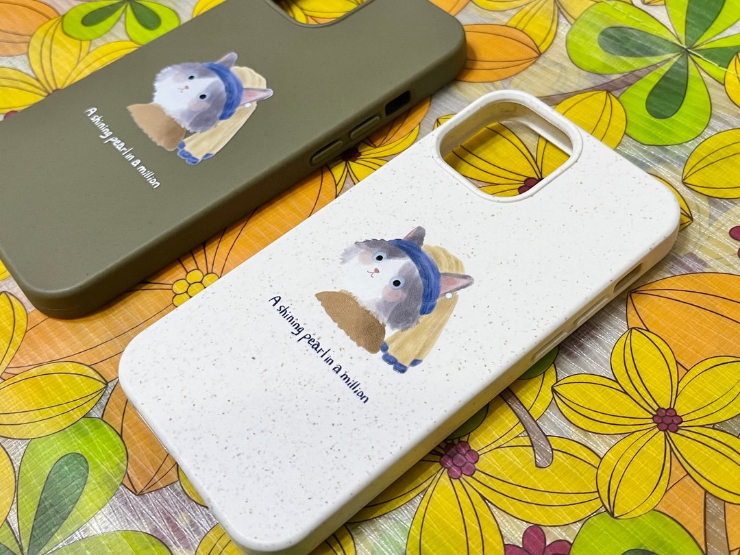 戴珍珠耳环的少女猫 iphone 手机壳 宠物定制 - 手机壳/手机套 - 塑料 