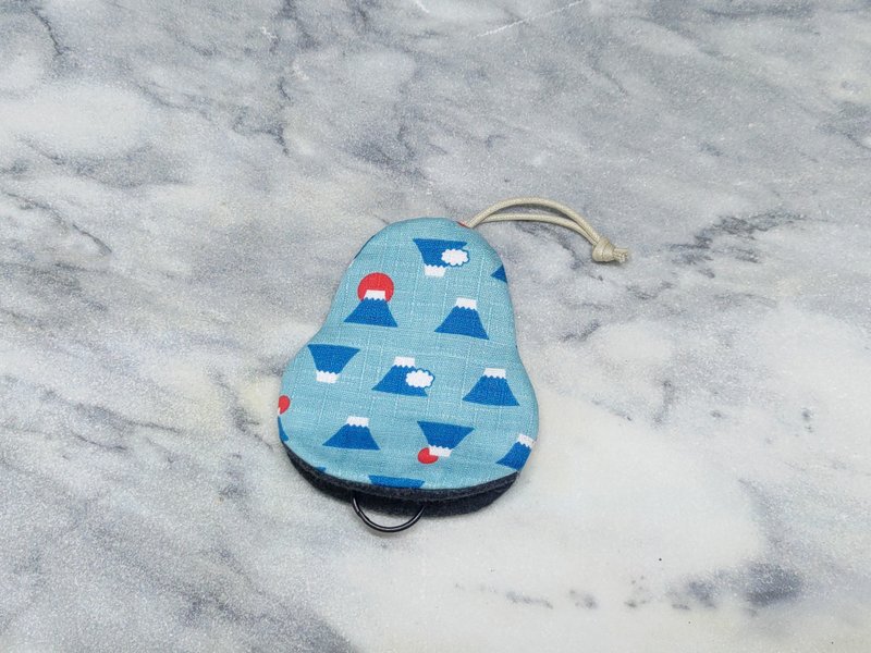 富士蓝 梨型钥匙包【K251124】 - 钥匙链/钥匙包 - 棉．麻 多色