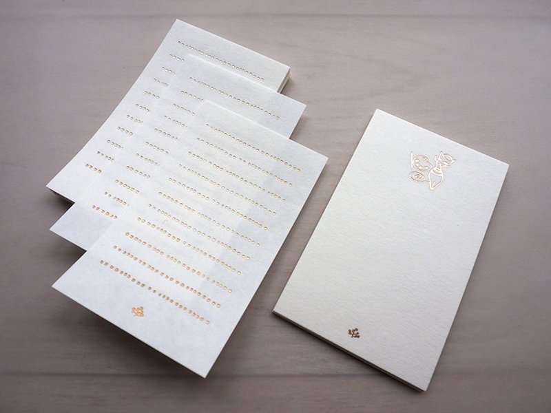 猫 - 烫金便条纸 - 便条纸/标签贴 - 纸 金色