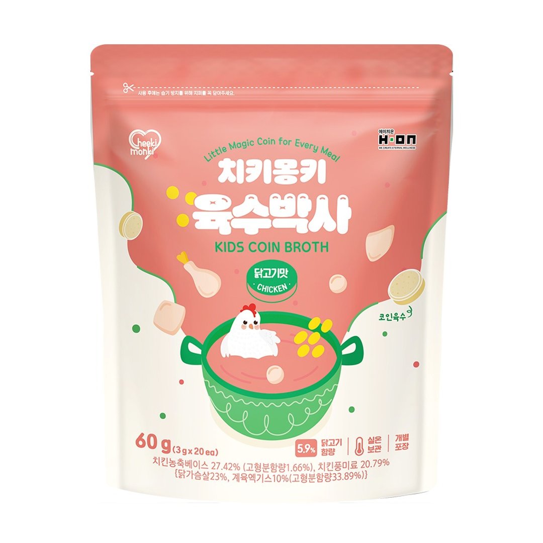韩国【Cheeki Monki】魔法厨房汤锭 鸡汤蔬菜(60g) - 其他 - 其他材质 