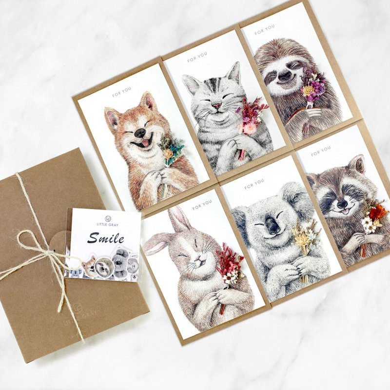 【组合款_7款可选】_ 温馨手绘/干燥花/万用卡/生日/情人节 - 卡片/明信片 - 纸 多色