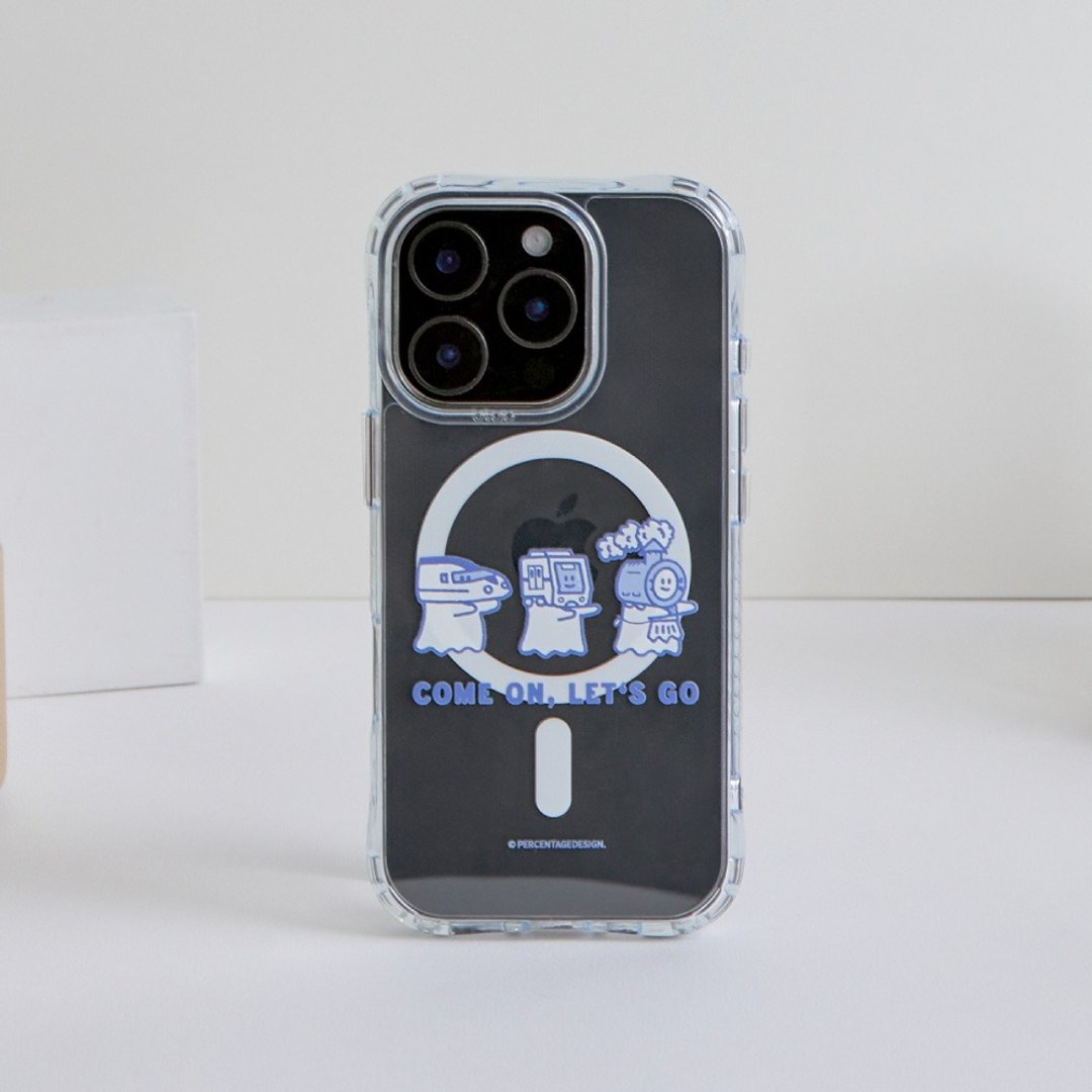 Percentage交通工具头套抗黄防摔MagSafe iPhone手机壳 - 手机壳/手机套 - 塑料 透明
