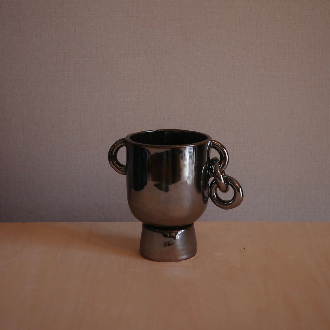 植栽盆 / Plant pot - 花瓶/陶器 - 陶 银色