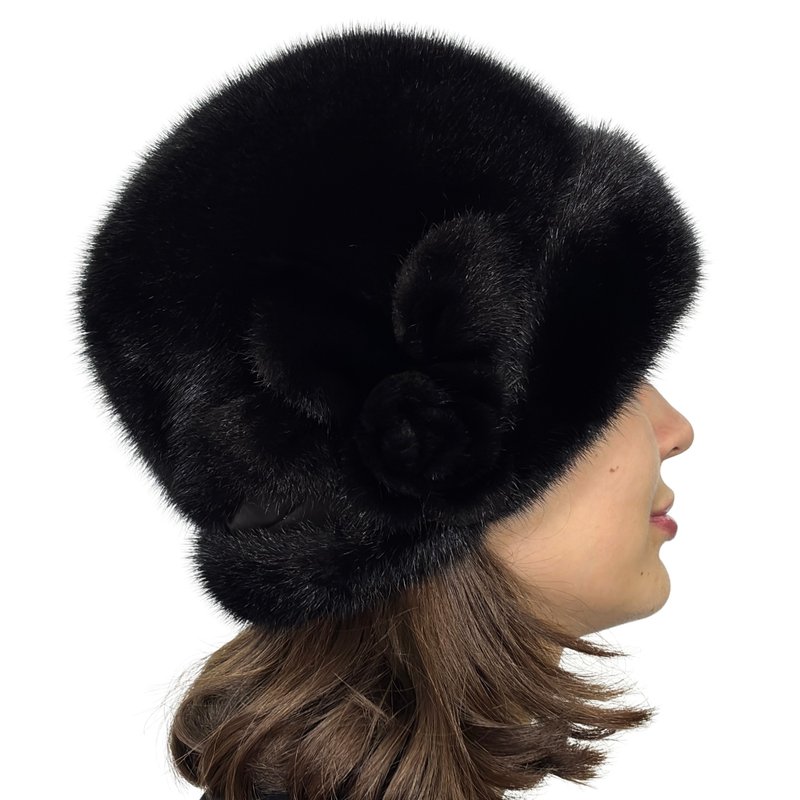 女士毛帽 貂毛帽 真毛帽 毛皮帽 俄罗斯毛帽 保暖毛帽 - 帽子 - 其他材质 咖啡色