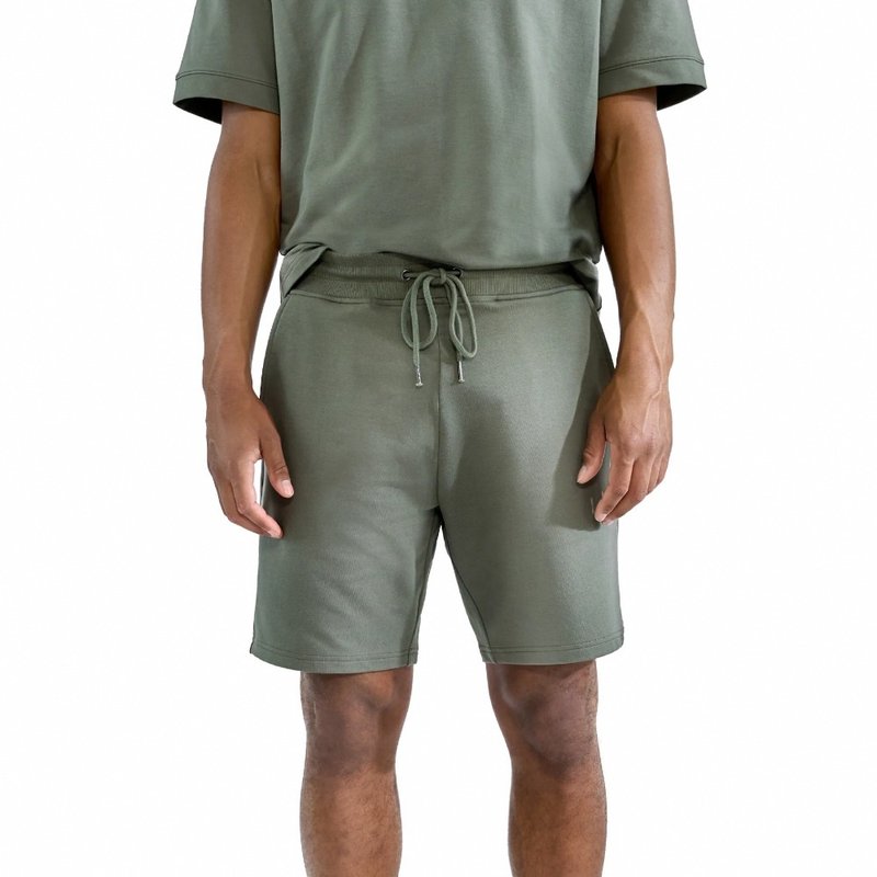 Bread & Boxers Lounge Short 男用纯有机棉短裤 - 卡其绿 - 男士短裤 - 棉．麻 绿色