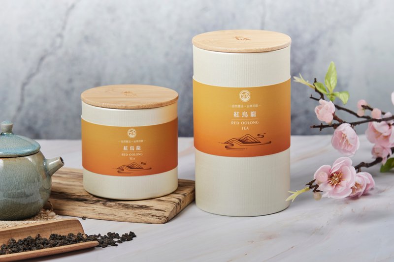 台东红乌龙 l 自然农法 l 手摘茶叶 - 茶 - 纸 红色