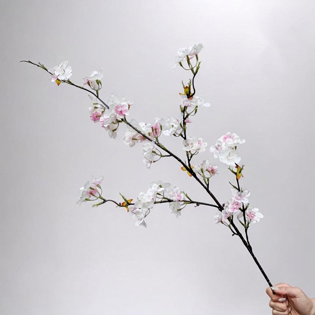 上野初恋樱花仿真花花材(1入组) 白樱花 - 摆饰 - 塑料 黄色