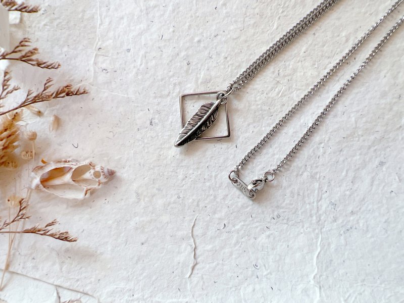 羽毛之阵_钢项链 | 独角兽宝藏 | - 项链 - 不锈钢 