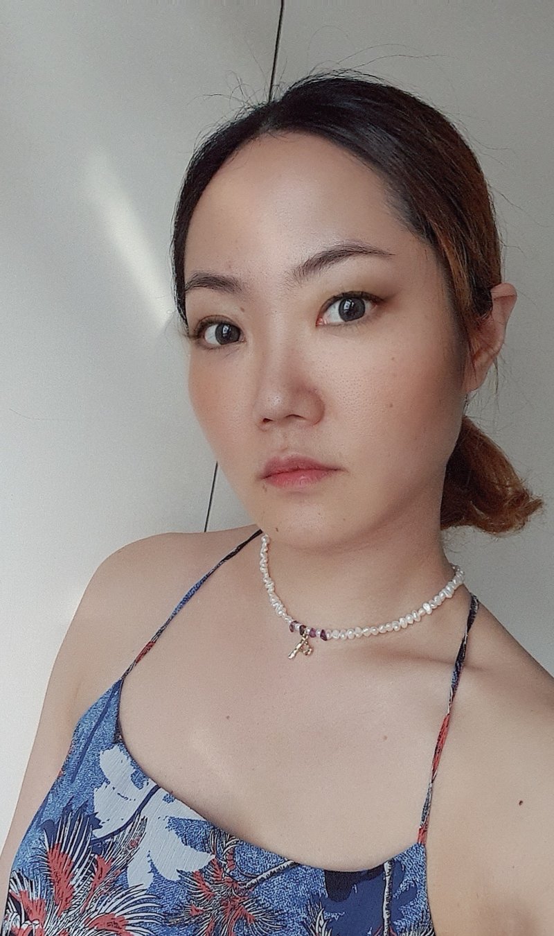 Personalized Freshwater Pearl Necklace | Real Amethyst | Free Gift Wrap - 项链 - 宝石 白色