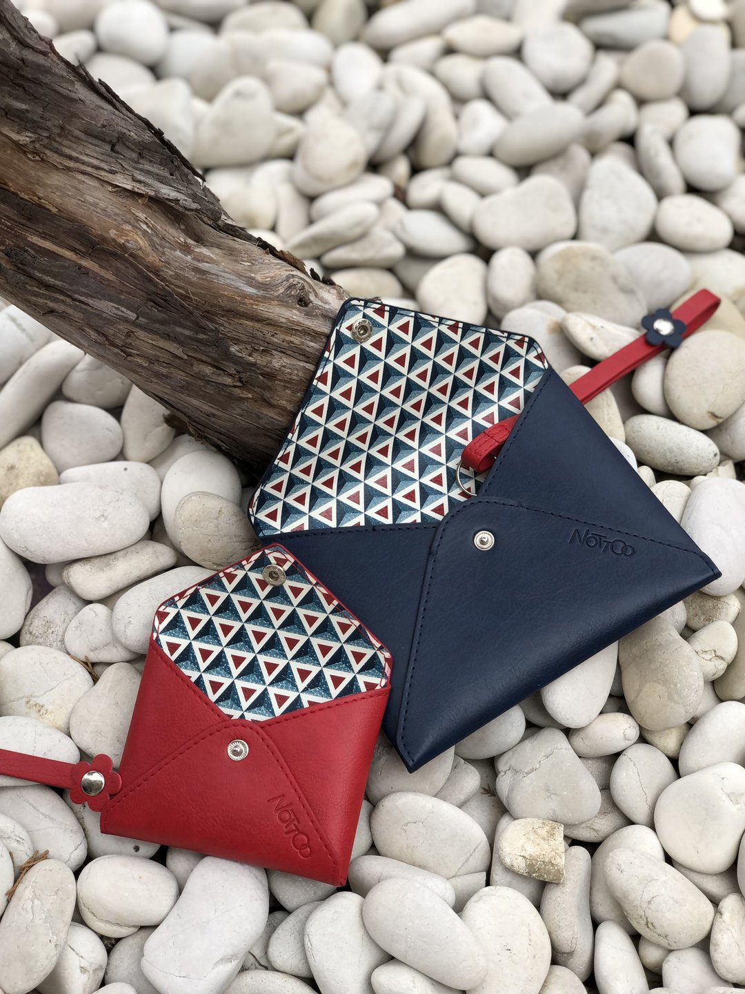 三角图案之NOTTOO-Wallet 小钱包/NOTTOO-Cardholder 小卡包 - 皮夹/钱包 - 人造皮革 