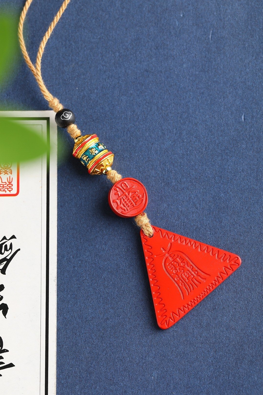 天然原矿朱砂精品红砂阿弥陀佛平安符手机挂包挂含量高达95%以上 - 钥匙链/钥匙包 - 宝石 