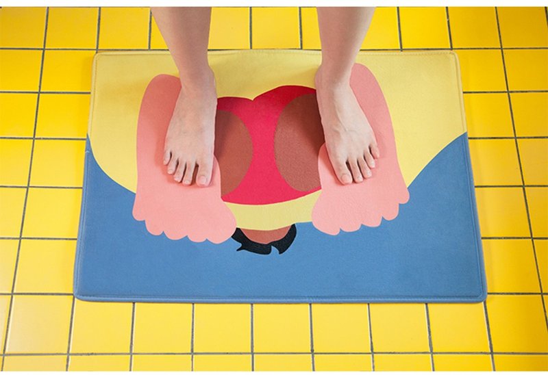 YIZISTORE原创印花防滑吸水浴室地垫家用入户门垫卡通地毯脚垫子 - 地垫/地毯 - 其他材质 