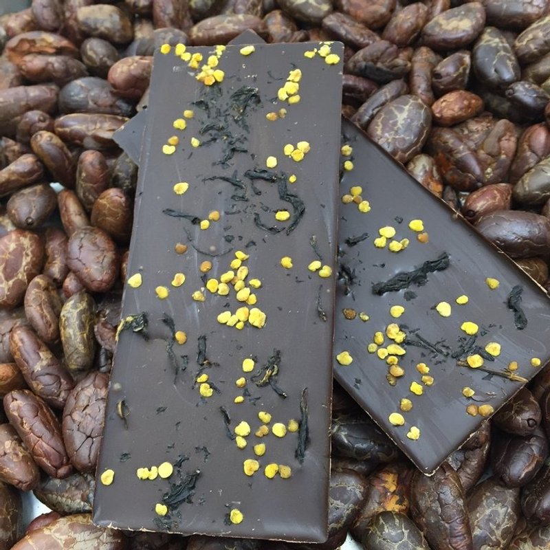 【巧遇农情CHOMEET】~当花遇见茶南投特有元素75%巧克力小砖 - 巧克力 - 新鲜食材 