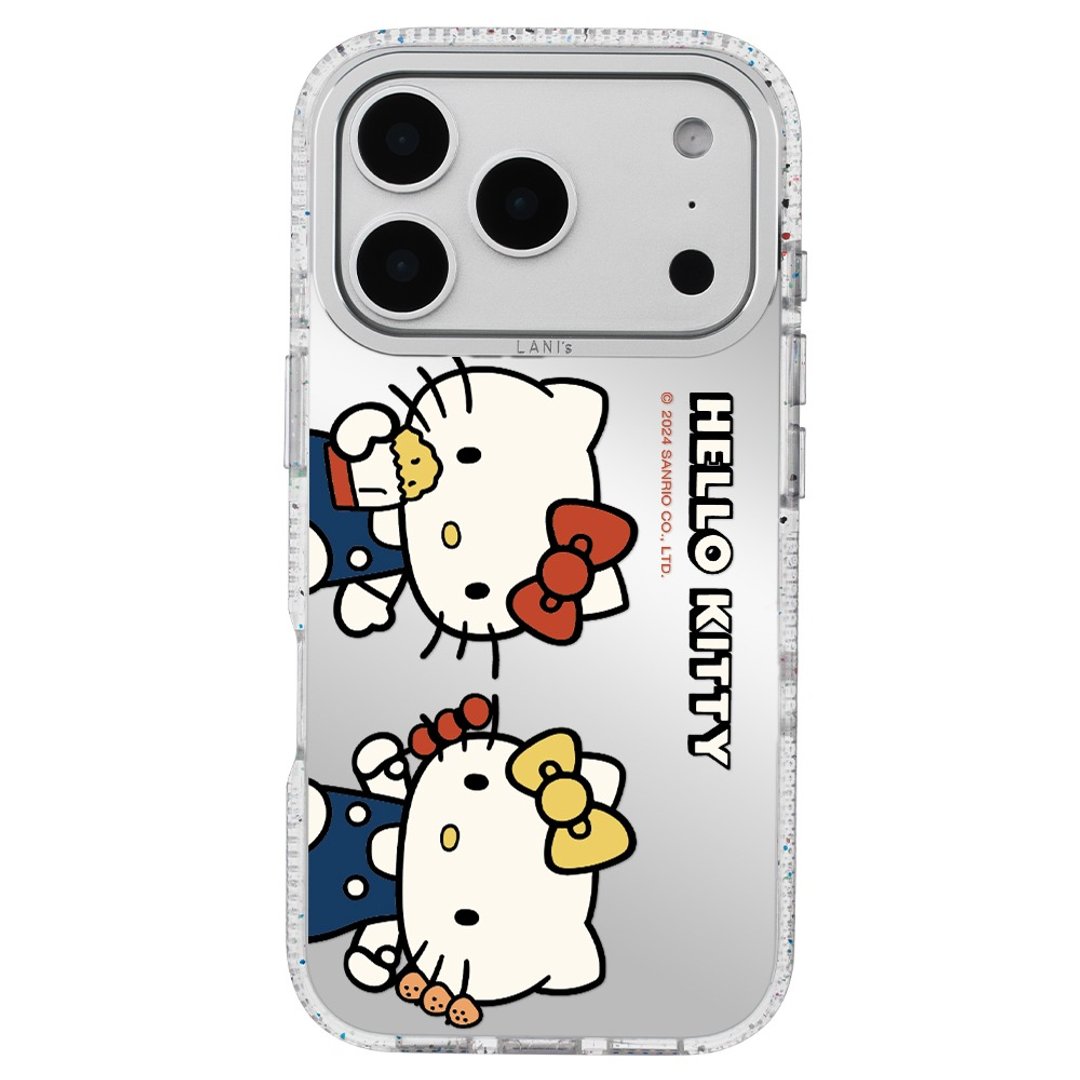 HelloKitty 镜面请你吃糖葫芦 磁吸透彩框 iPhone 防摔手机壳 - 手机壳/手机套 - 环保材料 银色
