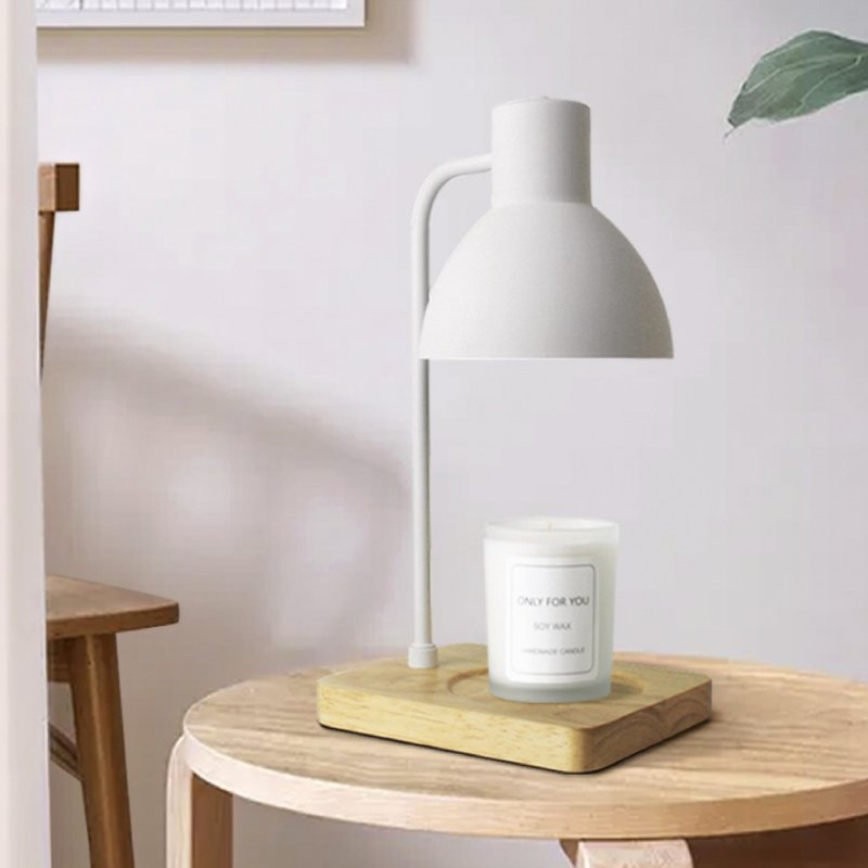 FUNDAY 白色韩风原木底座融烛灯 香氛蜡烛暖灯 - 可调光版 - 蜡烛/烛台 - 其他材质 白色