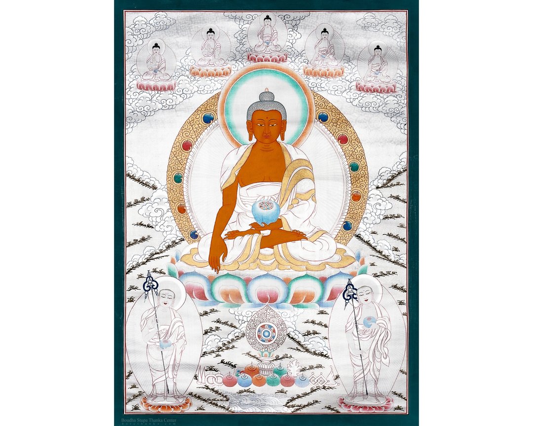 释迦牟尼佛唐卡 | 神圣艺术 促进智慧与平和能量 - 墙贴/壁贴 - 其他材质 多色