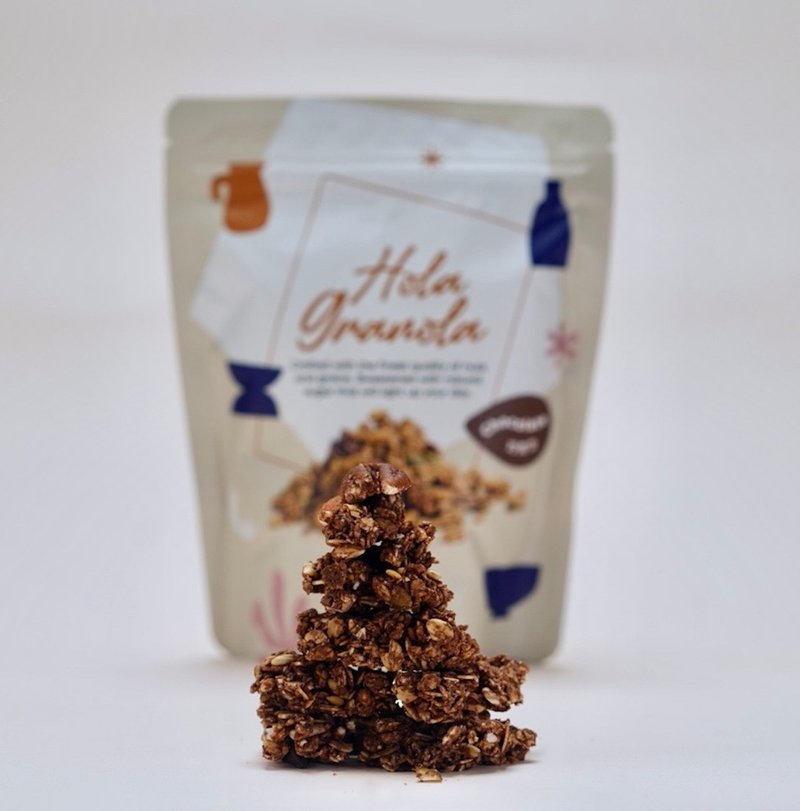 Hola Granola 巧克力 - 谷物麦片 - 新鲜食材 卡其色